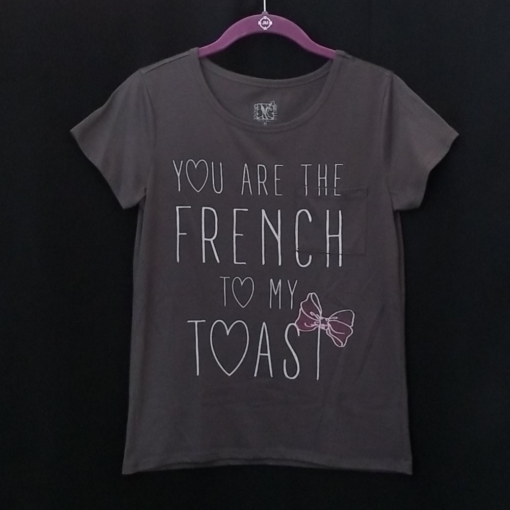 Cute Graphic Gray Tee Shirt